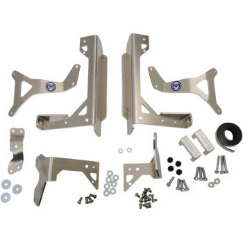 Moose Racing - Radiator Braces - Silver - 11-5018 - 2019-2022 Yamaha YZ250F, and YZ450F