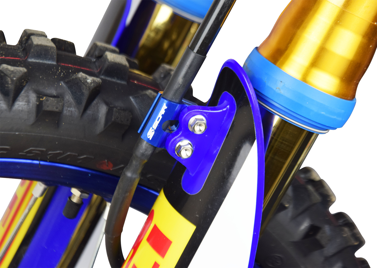 Scar Racing BLC100B Brake Line Clamp 2023 HDA/YA Blue