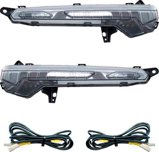 RAVEK 65-2019L Signature Lights Turn Signal Upgrade for Can-Am Defender HD11 available at Moto-House MX