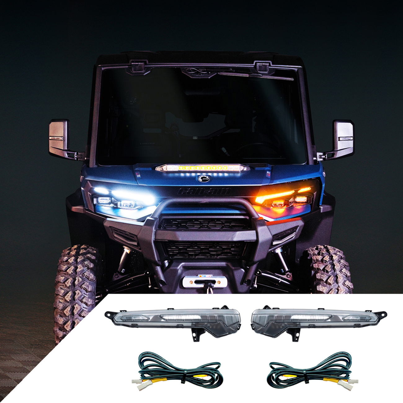 RAVEK 65-2019L 2020-21 Can-Am Defender HD11 Turn Signal Upgrade Kit