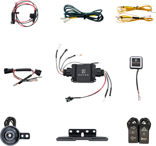 RAVEK 68-1000SR 2020-23 CFMOTO U10 Speakeasy Turn Signal Kit