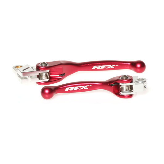 RFX FXFL 10000 55RD 2018-2024 Honda CRF150R Flexible Lever Set Red