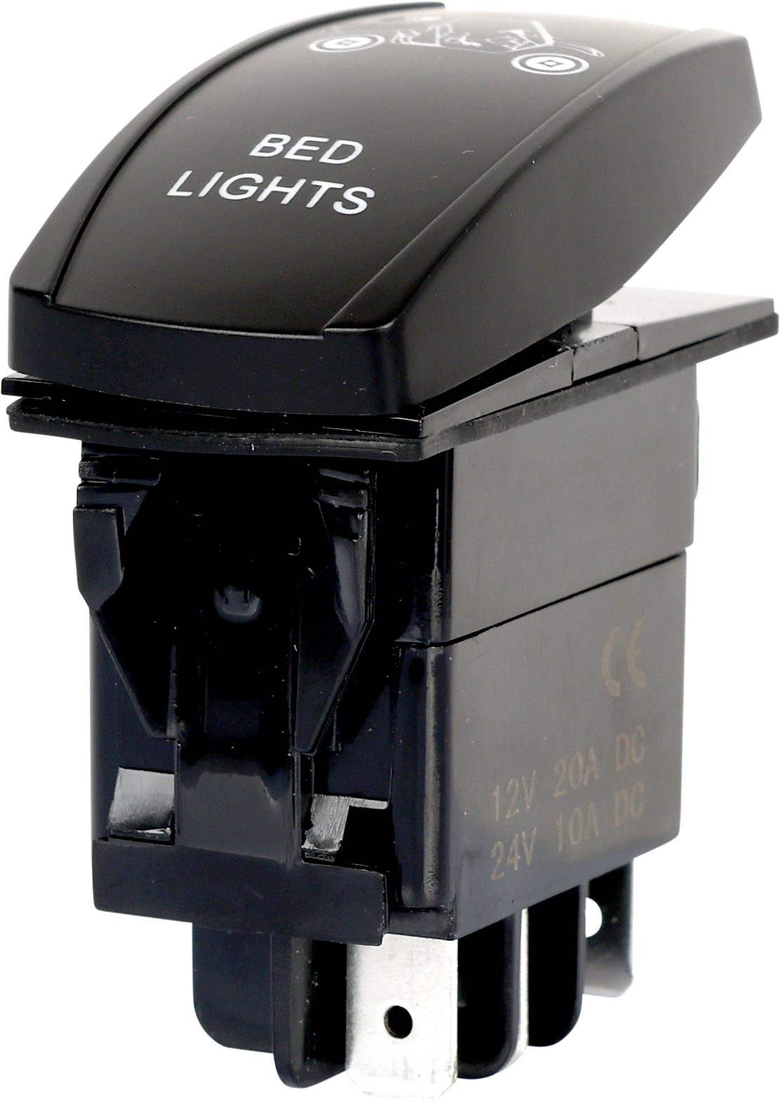 OPEN TRAIL OPEN TRAIL Bed Lighting LED Switch Pro Backlit - Weather Sealed, Dual LEDs SM106-023