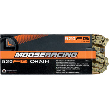 Moose Racing Motocross Chain 520 FB Gold - Heavy Duty | Moto-House MX