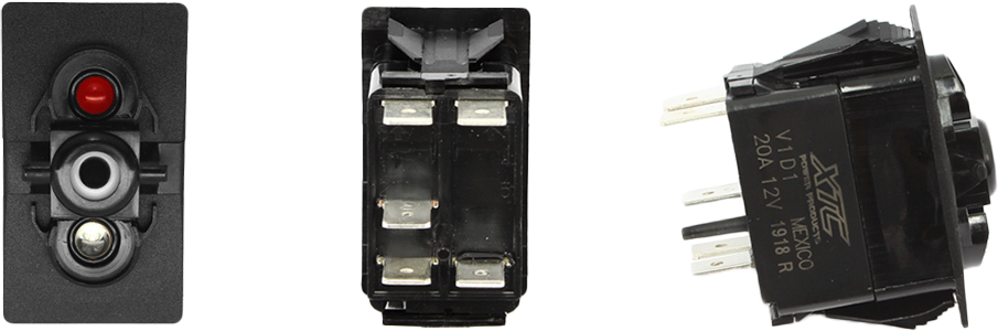 XTC Power Products SW11-RB000000 2020s UTV Dash Switch Body Single Acc Red Blue