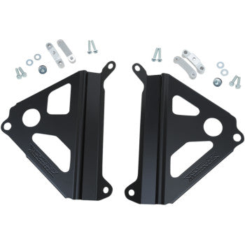 Works Connection Radiator Brace Set - Silver or Black - 2019-2023 Yamaha YZ250F