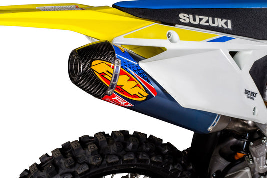 Blue Anodized Titanium FMF 4.1 RCT Exhaust for RMZ450 at Moto-House MX