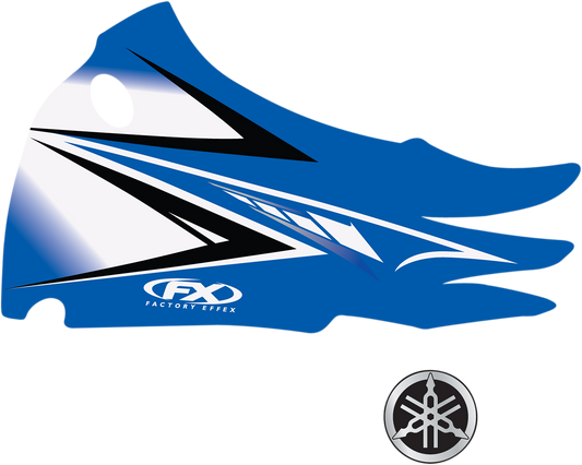 Factory Effex 4302-2481 Replacement OEM Tank Shroud Graphics Kit Blue White Black 16-Mil Vinyl Fitment for 2002-2014 Yamaha YZ85 - Moto-House MX