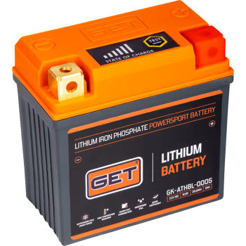 GET Lithium Iron Battery - GK-ATHBL-0005 - CCA 175A  Kawasaki Z125 Pro, KLX140L, KLX110L