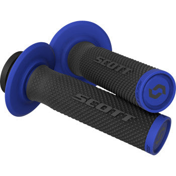 Scott SX II Lock-On Grip and Cam Set - 292452-1004222 - Black/Blue | Moto-House MX