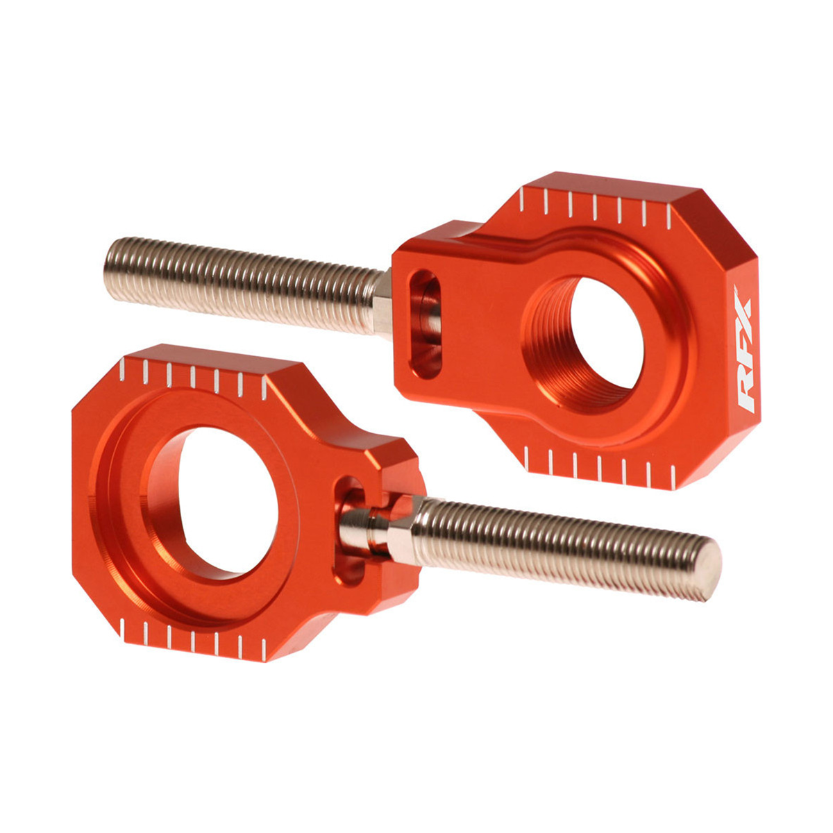 RFX FXAB 50001 2020-2025 KTM 50 SX Rear Axle Blocks Orange