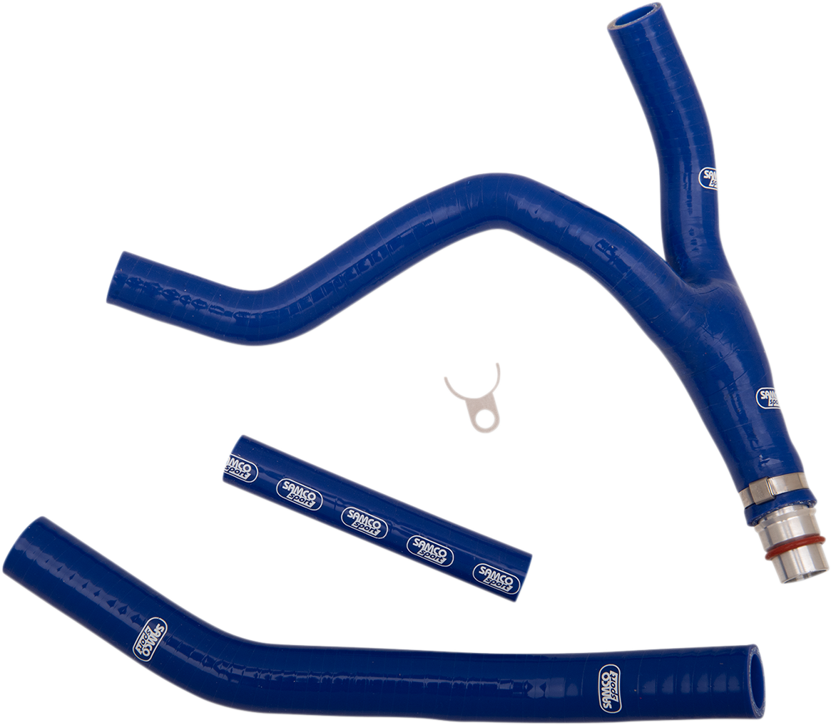 MOOSE OFFROAD YAM-72-BL Blue Silicone Race Fit Radiator Hose Kit for Yamaha YZ250FX (2015-2019) - Moto-House MX