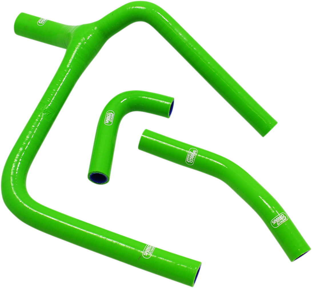 MOOSE OFFROAD KAW96-GN Green Silicone Race Fit Radiator Hose Kit for 2020 Kawasaki KX250 - Moto-House MX