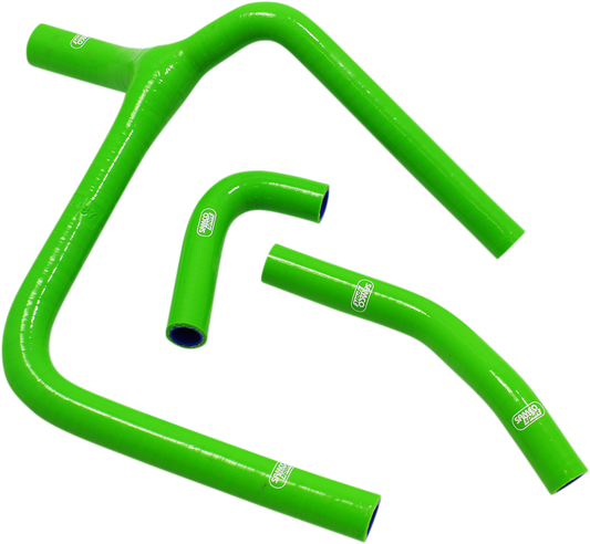 MOOSE OFFROAD KAW96-GN Green Silicone Race Fit Radiator Hose Kit for 2020 Kawasaki KX250 - Moto-House MX
