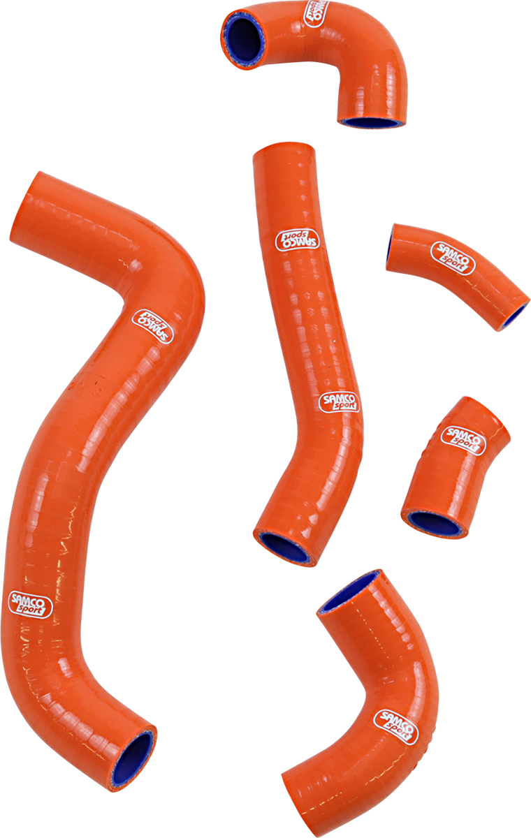 MOOSE OFFROAD KTM115-OR Orange Silicone OEM Fit Radiator Hose Kit for KTM 350 EXC-F and GasGas EC 250F - Moto-House MX