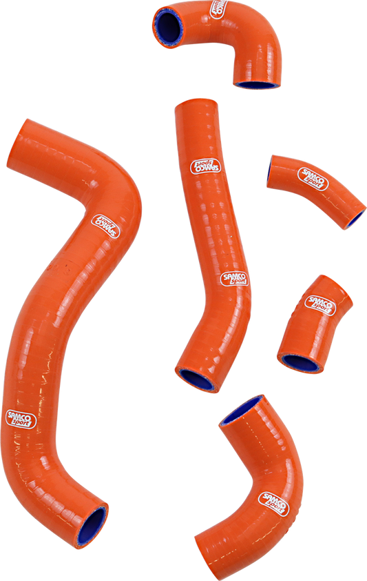 MOOSE OFFROAD KTM115-OR Orange Silicone OEM Fit Radiator Hose Kit for KTM 350 EXC-F and GasGas EC 250F - Moto-House MX