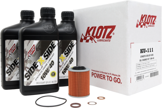Klotz - KU-111 - 2019-2023 CFMoto UForce ZForce Overland Synthetic Oil Change Kit