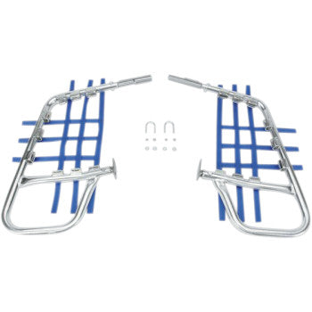 DG Performance - 60-6230 - Alloy Nerf Bars - Natural/Blue - 1985-1986 Suzuki LT-R250 QuadRacer