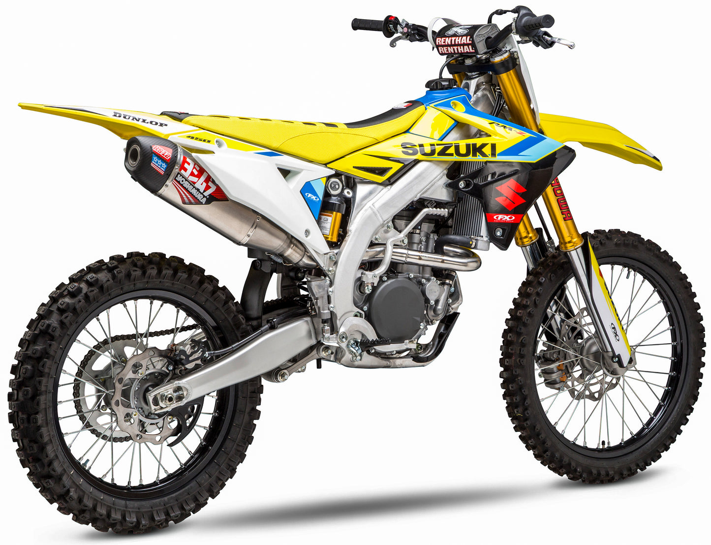 Yoshimura 219220S320 RS-12 Stainless Full Exhaust with Carbon End Cap for 2018-2026 Suzuki RM-Z450 - Moto-House MX