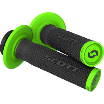 Scott SX II Lock-On Grip and Cam Set - 292452-1043222 - Black/Green | Moto-House MX
