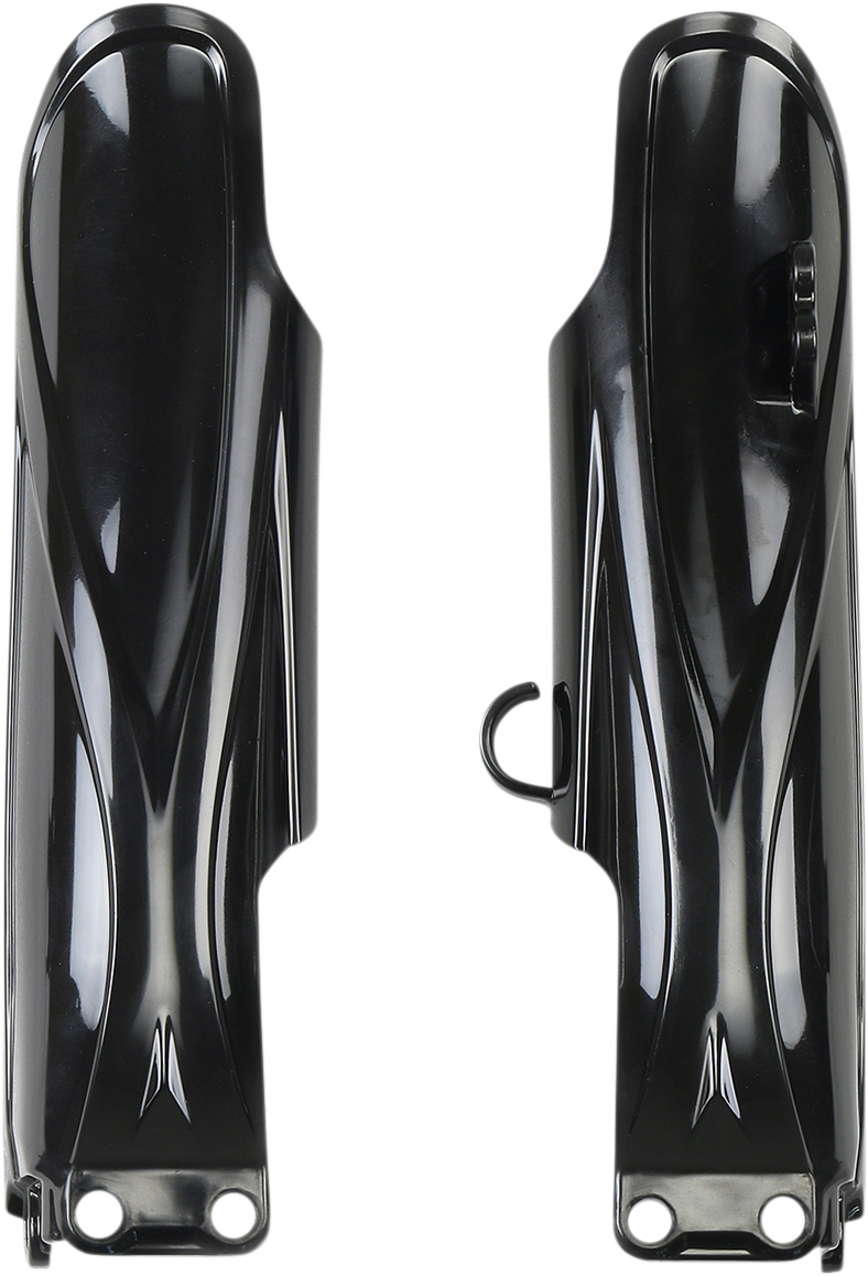UFO YA04874-001 Black Front Fork Tube Protectors for 2019-2025 Yamaha YZ85 - Moto-House MX