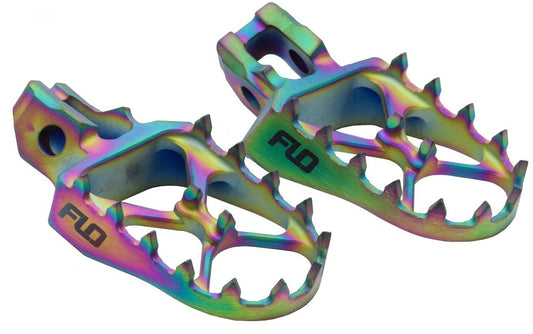FLO MOTORSPORTS - TI-792JET - 2017 Honda CRF450RX/2004-2012 Honda CRF450R Titanium Foot Pegs