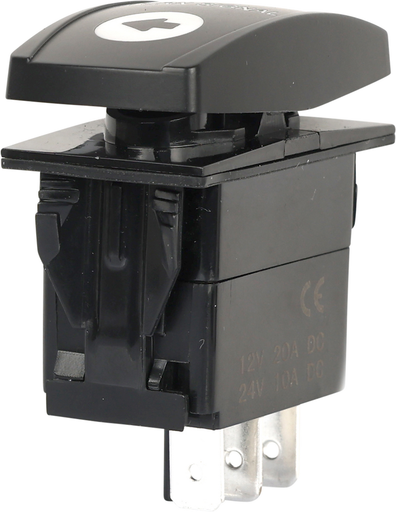 Open Trail Standard Turn Signal Rocker Switch SM106-031 with 3-pin wiring for UTV and ATV models.