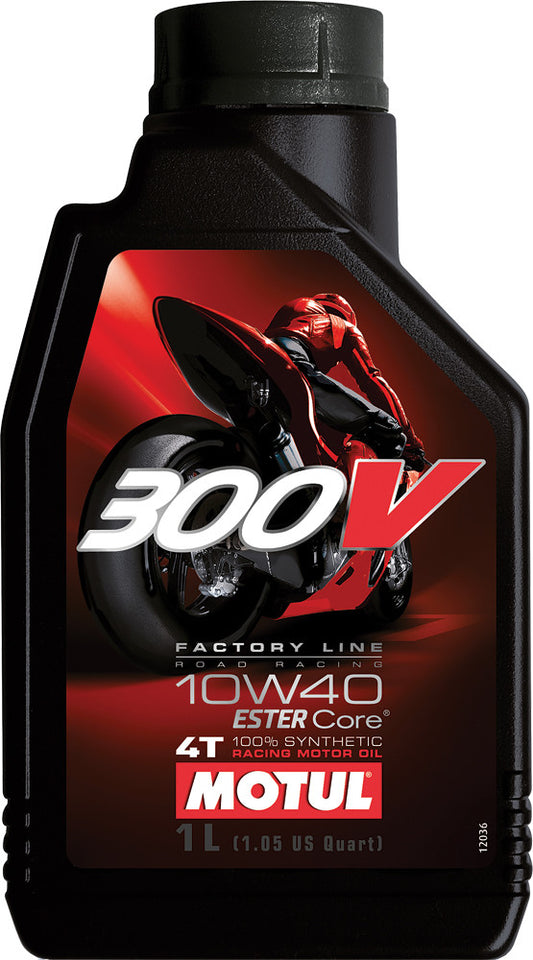 Motul 104118 300V Factory Line Synthetic 4T Engine Oil 10W-40 1L - Moto-House MX