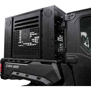 Moose Offroad 16-Gauge Steel Rear Cab Enclosure with Upper Basket and Door for Can-Am Defender Moto-House MX