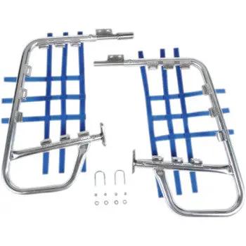 DG Performance - 60-6220 - Nerf Bars - Natural/Blue - 1987-1992 Suzuki LT-R 250 QuadRacer