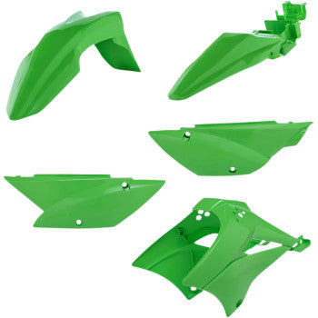 Acerbis Replacement Full Plastic Body Kit Green - 2010-2022 Kawasaki KLX110