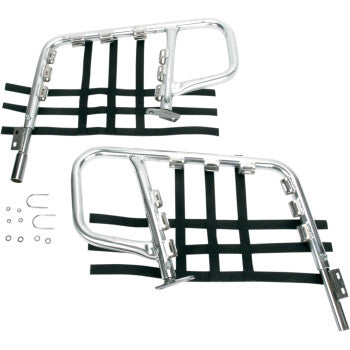 DG Performance - 60-6235 - Alloy Nerf Bars - Natural/Blue - 1985-1986 Suzuki LT-R250 QuadRacer