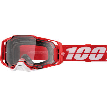 100% Armega Motocross Goggles - 50004-00028- C-Bad - Clear | Moto-House MX