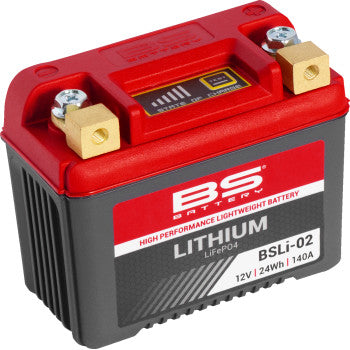 BS Battery BSLi-02 Lightweight Lithium Battery Yamaha YZ250F YZ450F - Moto-House MX