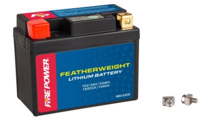 Fire Power Featherweight Lithium Battery - LFP02-B - Yamaha YZ450F / YZ250F