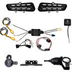 RAVEK 2020 2399 Gen3 Speakeasy Wireless Turn Signal System with Steering Column Lever Stalk Warning Horn Array Switchback LED Running Lights and Smoke Polycarbonate Lenses for Polaris Ranger XD 1500 Fitment - Moto House MX