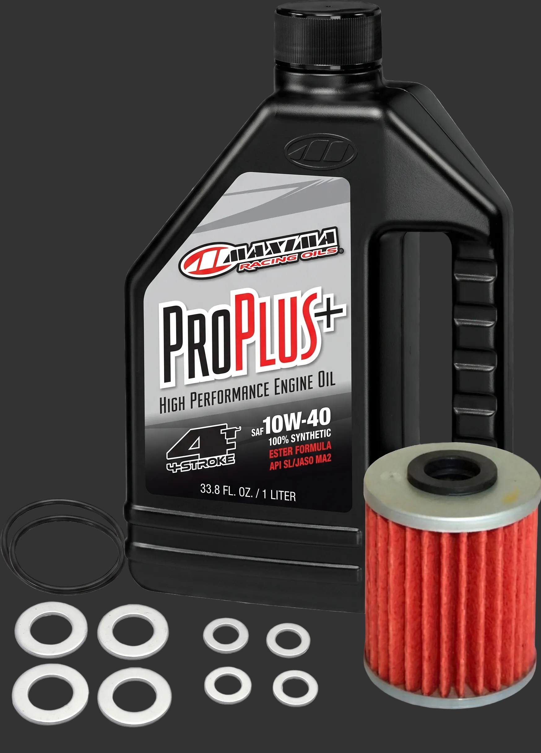 Maxima 30-02901, HF207, OILCHG-KXF Oil Change Maintenance Kit for Kawasaki KX450 KX450F - Moto-House MX