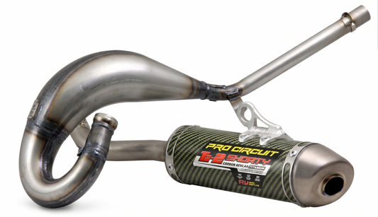 Pro Circuit 1131412K-RV Ti-2 Aramid Fiber and Titanium Shorty Silencer for 2002-2021 Yamaha YZ125 - Moto-House MX