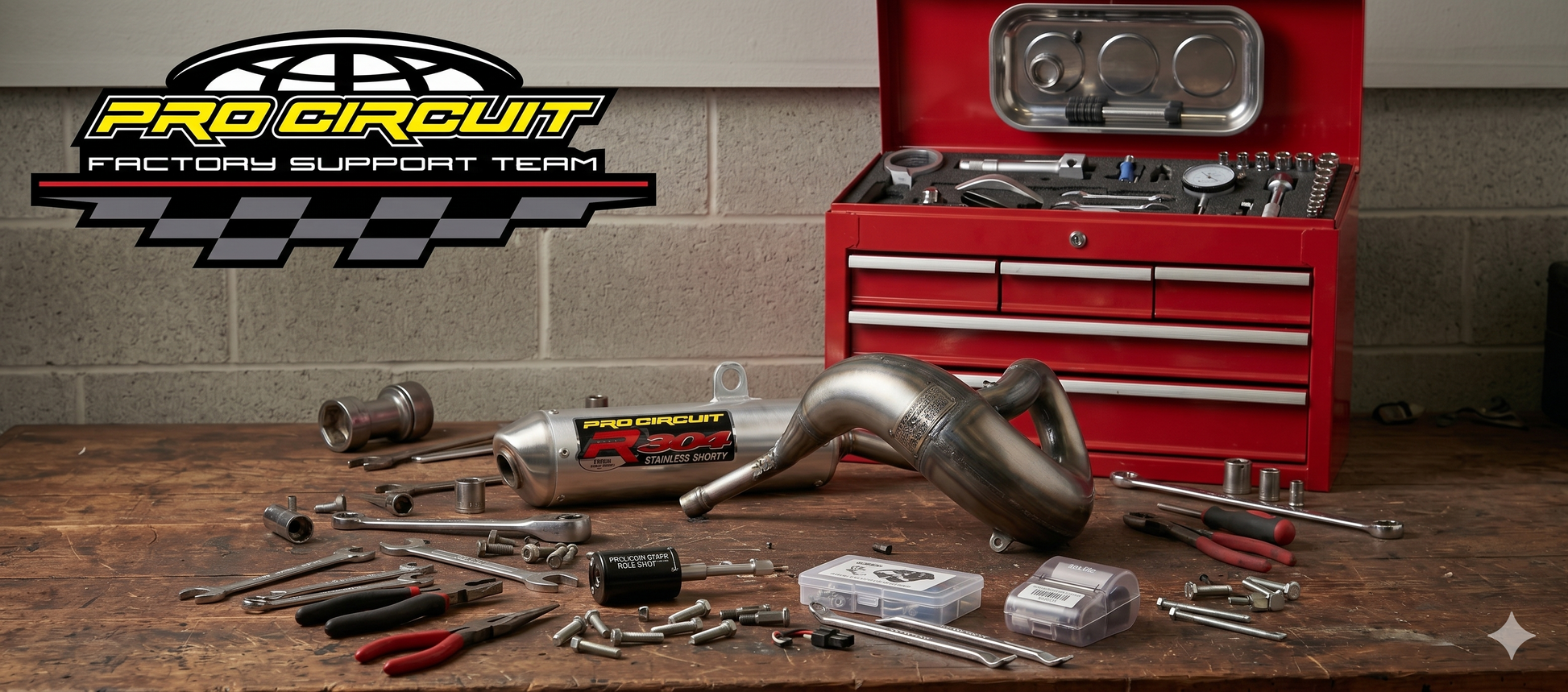 Pro Circuit Champ Works Pipe 0732525, SY03250-RE Full Exhaust System for Yamaha YZ250 - Moto-House MX