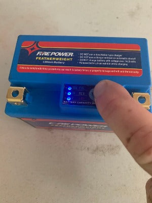 Fire Power Featherweight Lithium Battery for 2003-2016 Suzuki LT-Z400, 2004-2008 Artic Cat 400DVX - 165 CCA