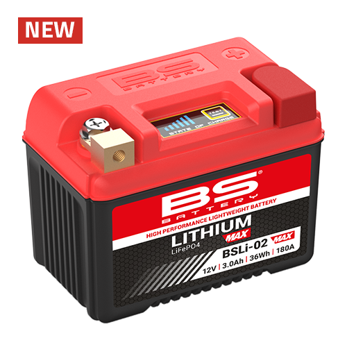 BS Battery Lithium Battery - BSLi-02 - Beta 125 RR, 250 RR, 450 RR, 400 RR, and 520 RR