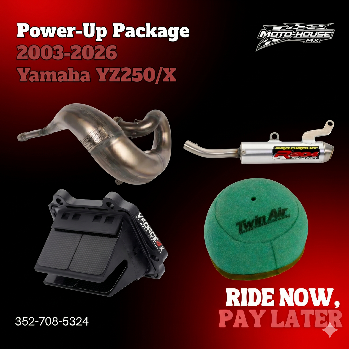 Pro Circuit Moto-House Power-Up Package YZ250 2003-2026 Yamaha YZ250/X