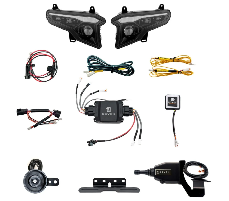Ravek 64-9010SLH Gen3 Speakeasy Turn Signal Kit (White / Amber) for Polaris XPEDITION - Moto-House MX