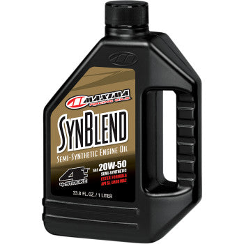 Maxima Racing Oil SynBlend Semi-Synthetic 4T Engine Oil - 20W-50