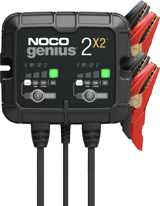 NOCO GENIUS NOCO GENIUS - 2 Bank 2x2 Charger - GENIUS2X2 - Fits All 6V and 12V Batteries GENIUS2X2