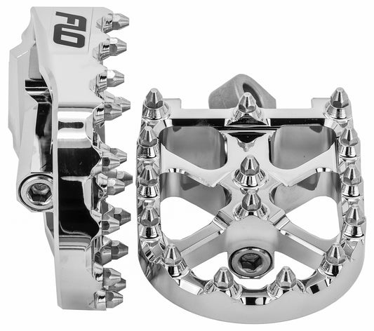 FLO MOTORSPORTS FPEG-800V3CR 2014-2017 Harley Davidson Bmx Style Footpegs Chrome