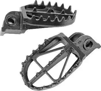 DRC 57mm Wide Steel Footpegs - D48-02-806 - 1999-2024 Yamaha YZ250F, YZ400F, YZ426F, and YZ450F