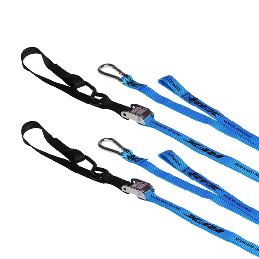 RFX FXTD 30000 55BU 2020s Motorcycle Tie Downs Webbing Carabiner