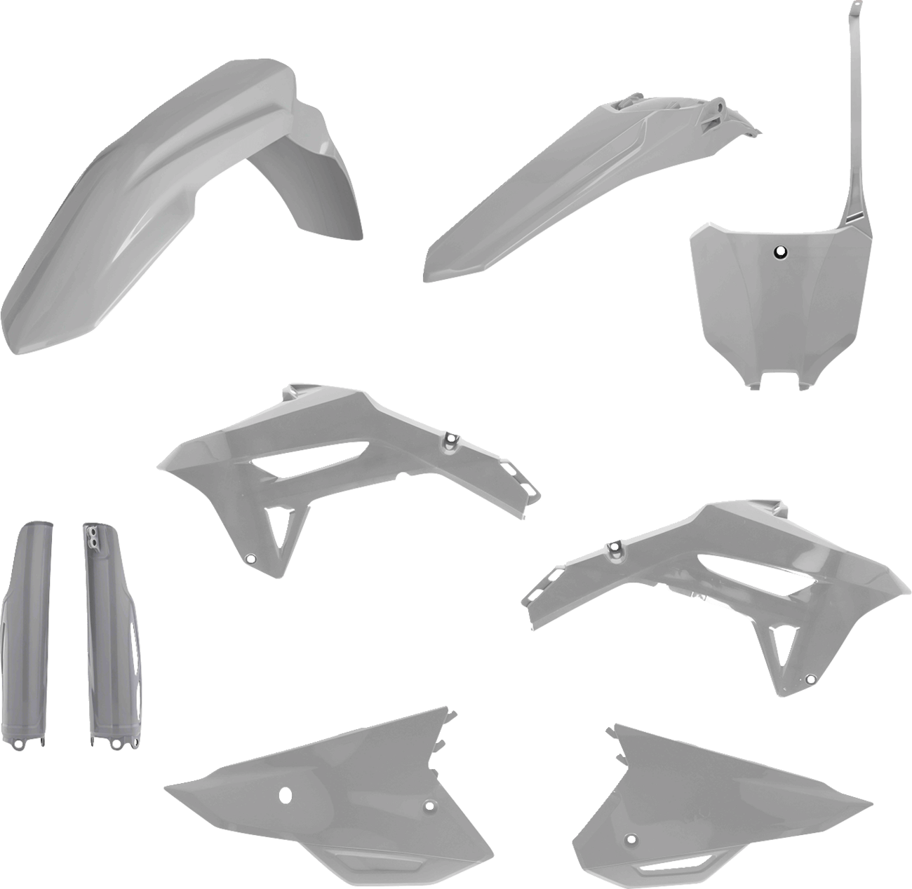 Acerbis 2858920011 Full Plastic Kit Gray Honda CRF250R CRF450R 2022 - 2024 - Moto - House MX