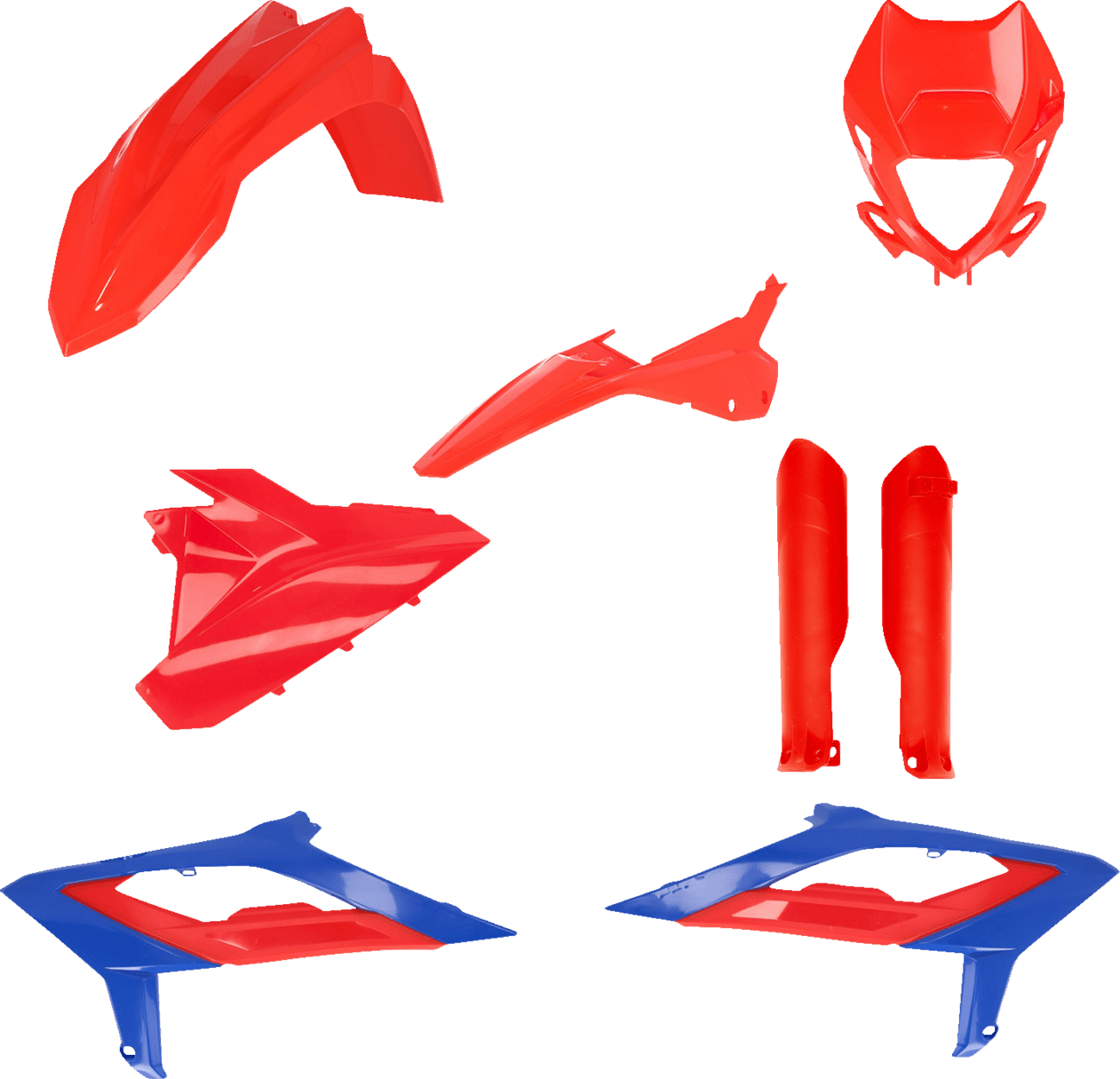 Acerbis 2979471228 Full Replacement Plastic Kit Red and Blue for 2023-2024 Beta RR and Race Edition
